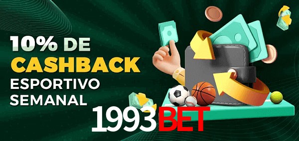 10% de bônus de cashback na 1993Bet